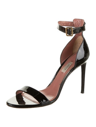 Bally Patent Leather Ankle Strap Sandals