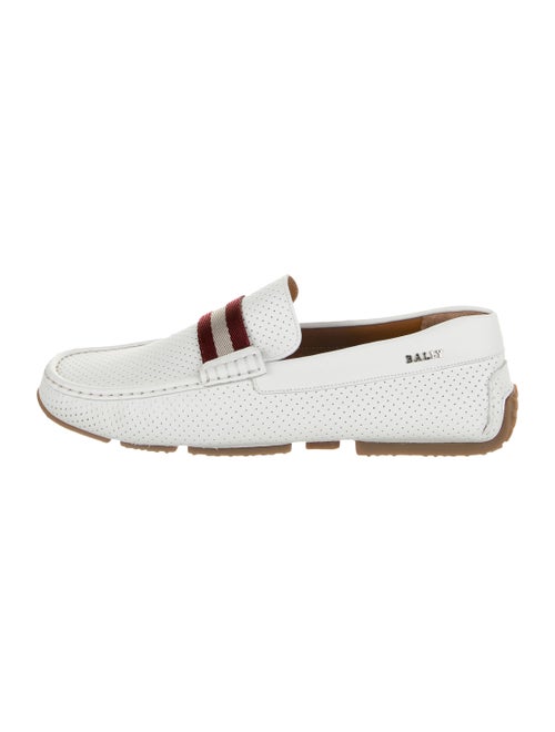 Bally Pearce Leather Loafers white