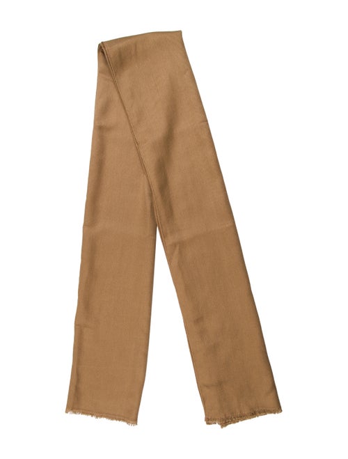 Bally Silk & Wool Blend Scarf Tan