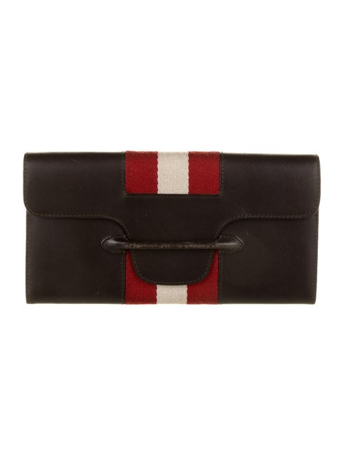 Bally Leather Envelope Wallet Brown