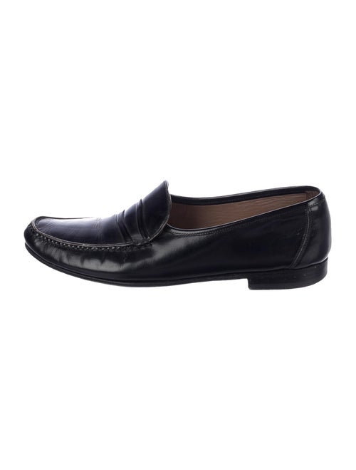 Bally Leather Dress Loafers Black