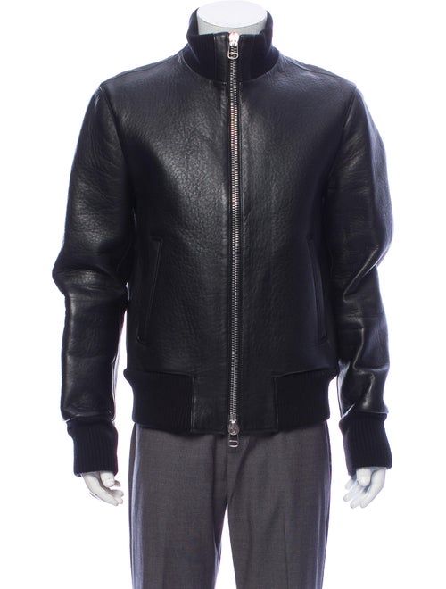 Bally Lamb Leather Jacket Black