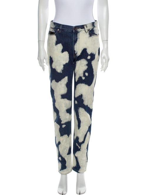 Bally Mid-Rise Straight Leg Jeans Blue