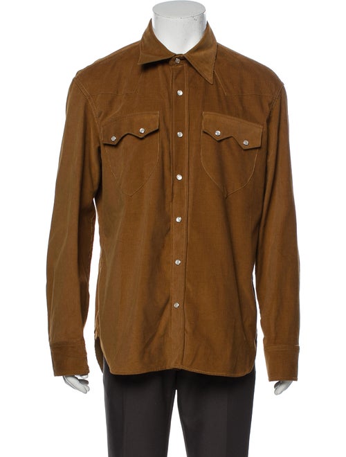 Bally Long Sleeve Western Shirt Brown
