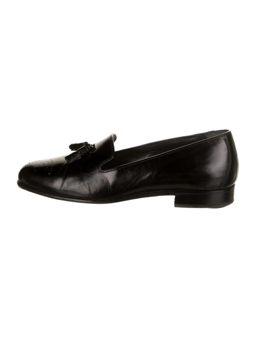 Bally Leather Dress Loafers Black
