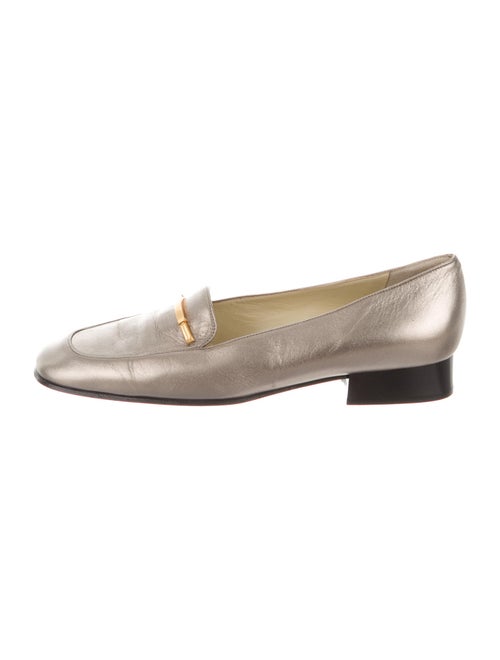 Bally Leather Loafers Gold