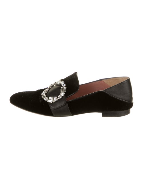 Bally Crystal Embellishments Loafers Black