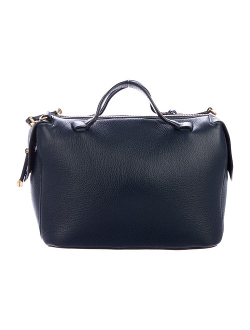 Bally Leather Billy Satchel Blue