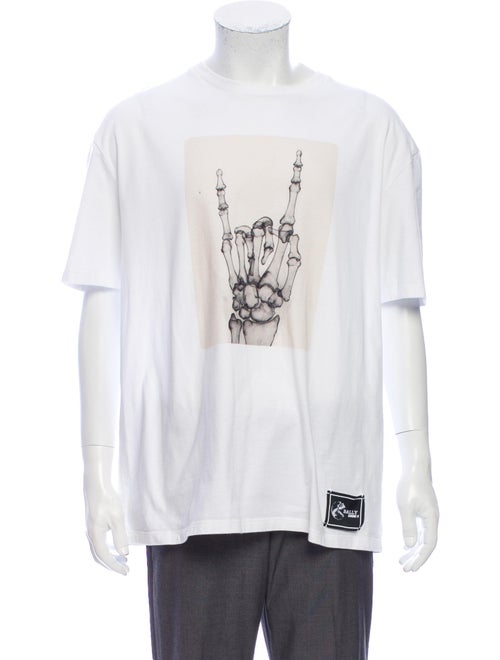 Bally Graphic Print Crew Neck T-Shirt White