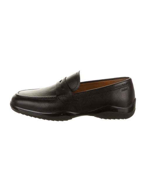 Bally Leather Dress Loafers Black