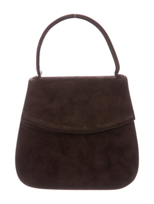 Bally Suede Mini Handle Bag Brown