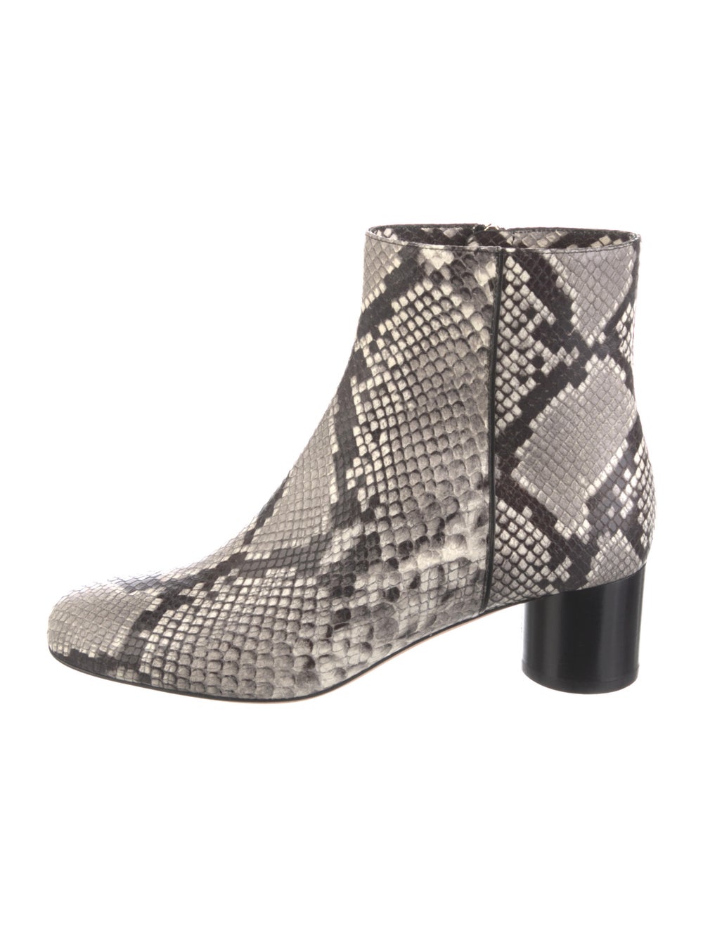 Bally Snakeskin Animal Print Boots - image 1