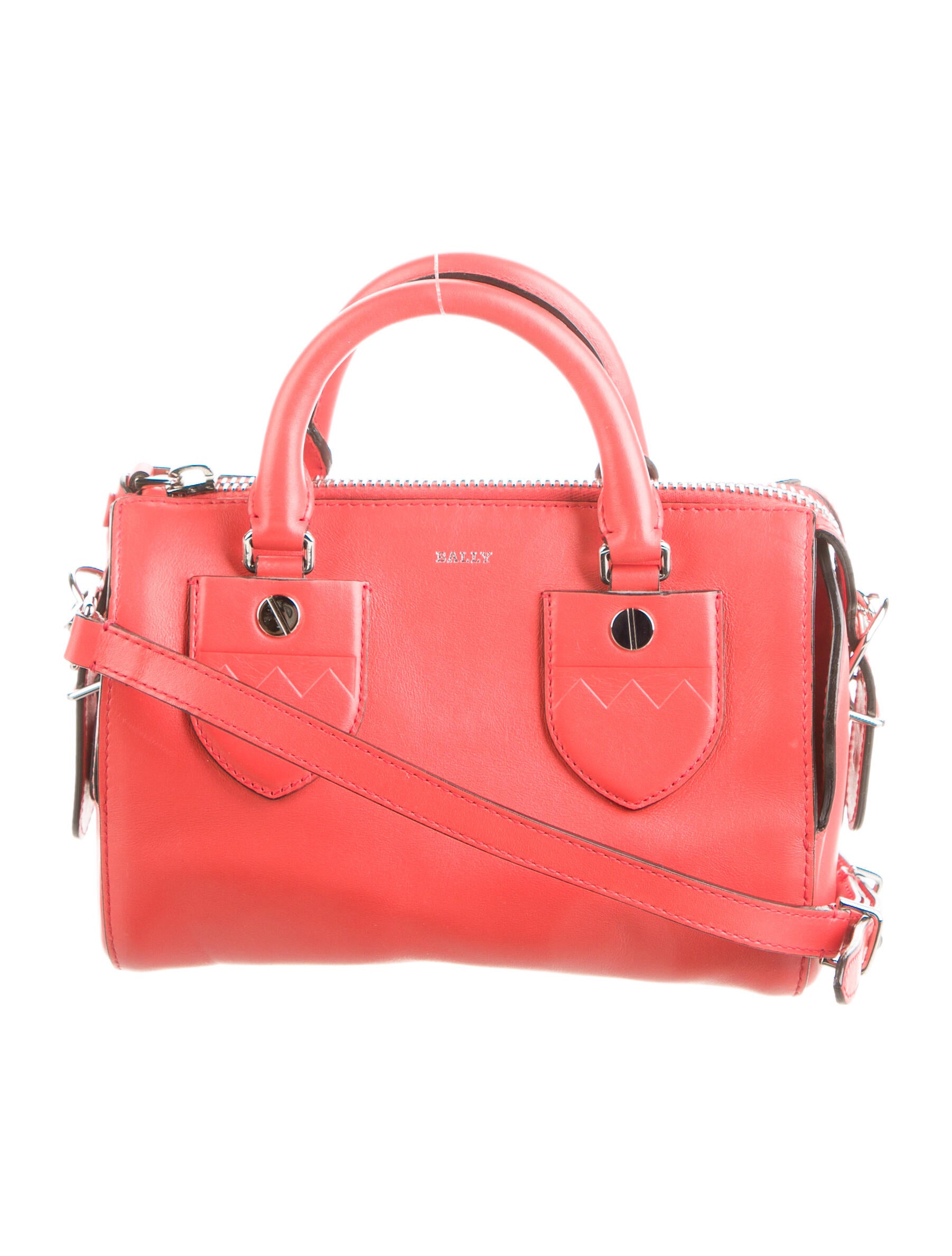 Bally Leather Crossbody Bag Orange Crossbody Bags, Handbags