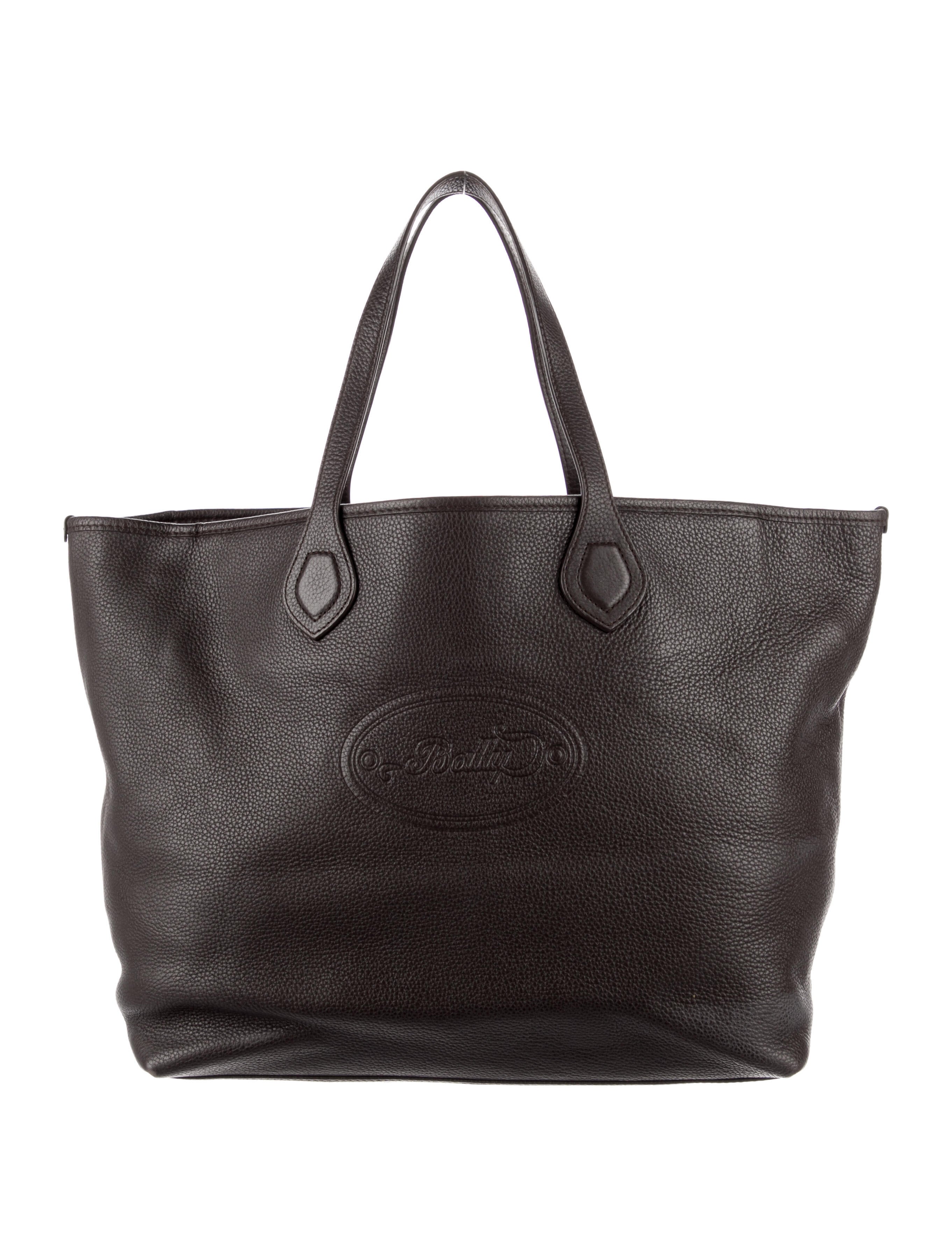 Bally Monogram Canvas Tote Brown Totes, Handbags WB226340 The