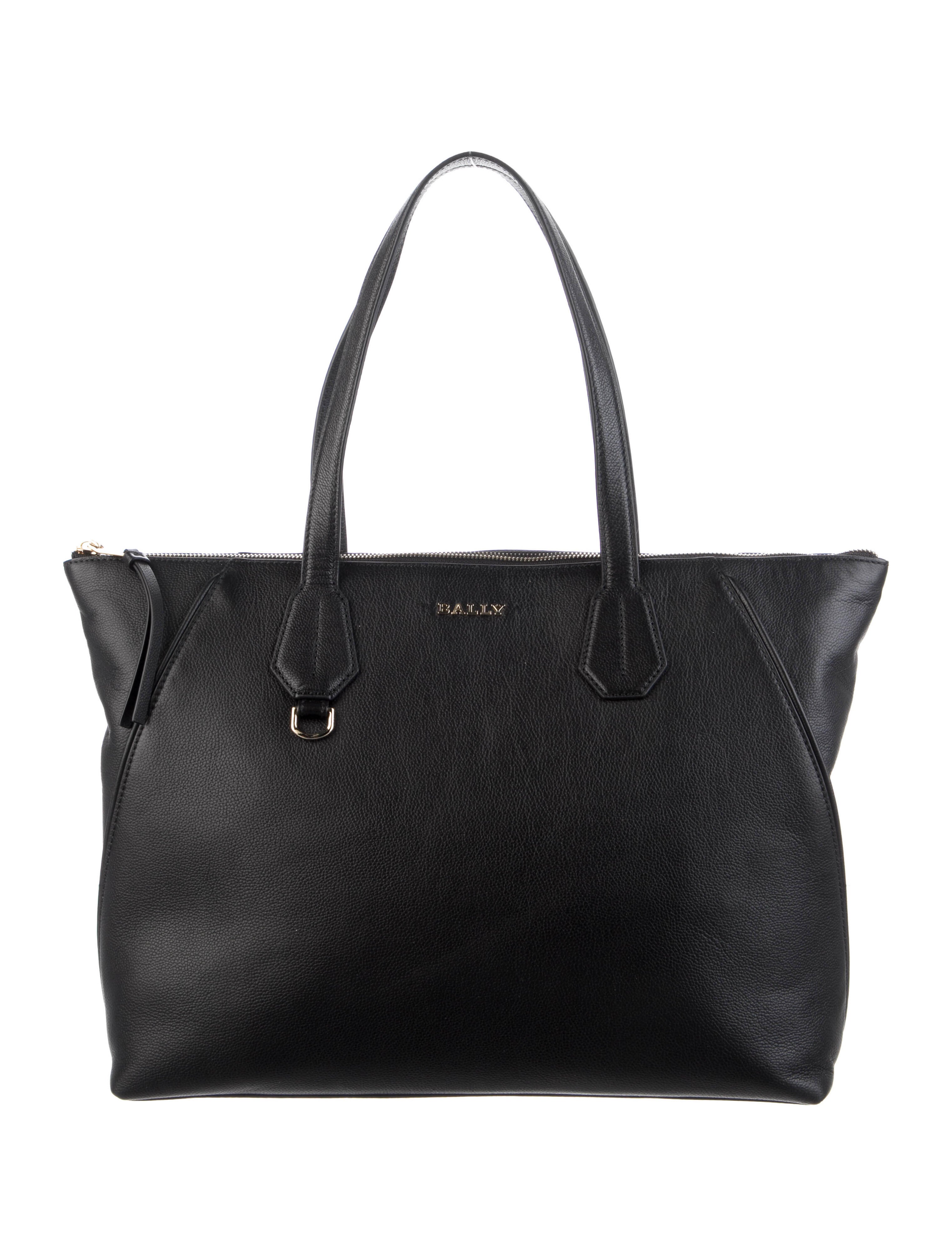 Bally Grained Leather Tote Black Totes, Handbags WB250528 The
