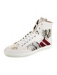 Bally Calf Leather Animal Print Sneakers