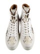Bally Calf Leather Animal Print Sneakers