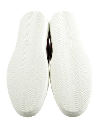 Bally Calf Leather Animal Print Sneakers