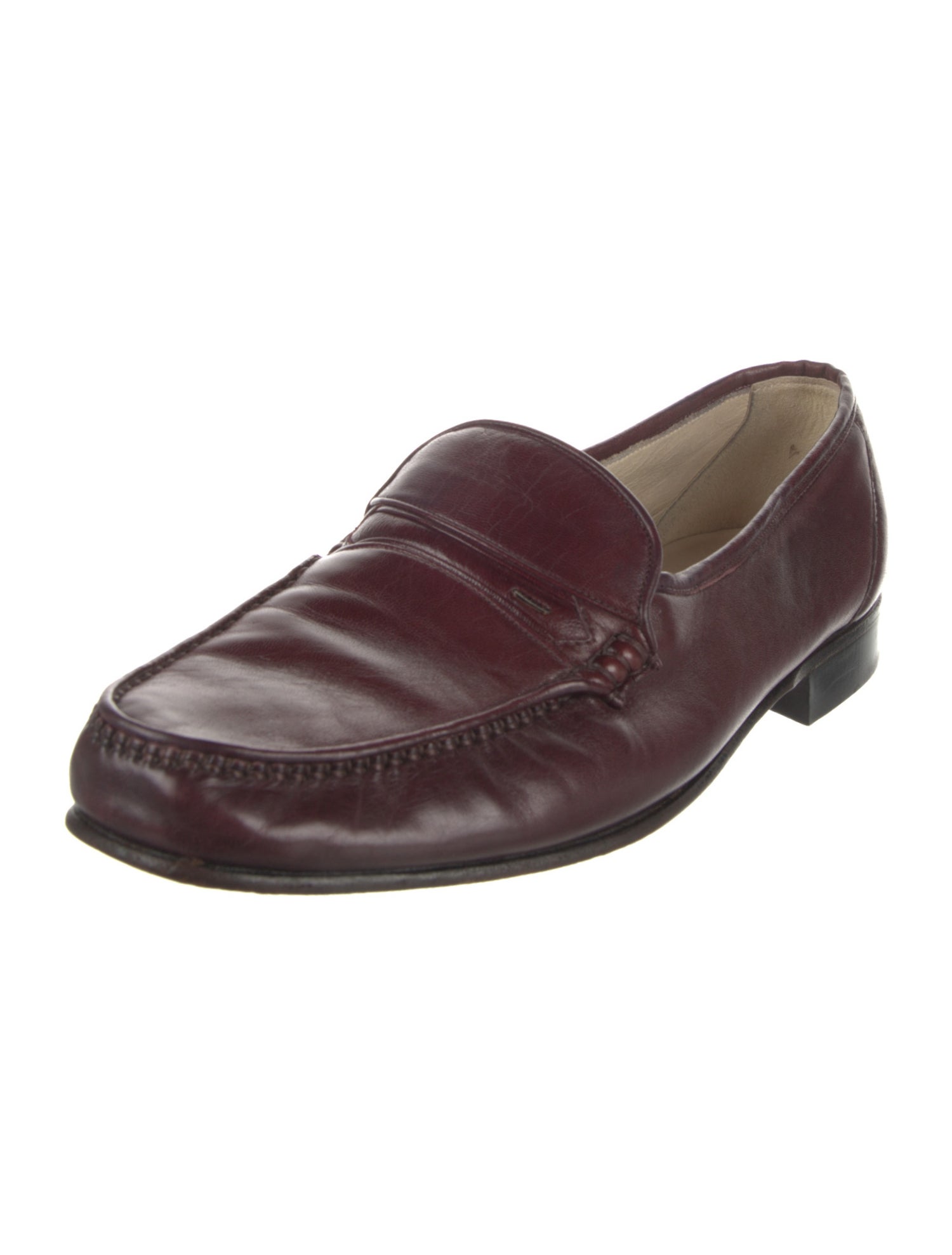Bally Leather Dress Loafers Brown Loafers, Shoes WB260177 The