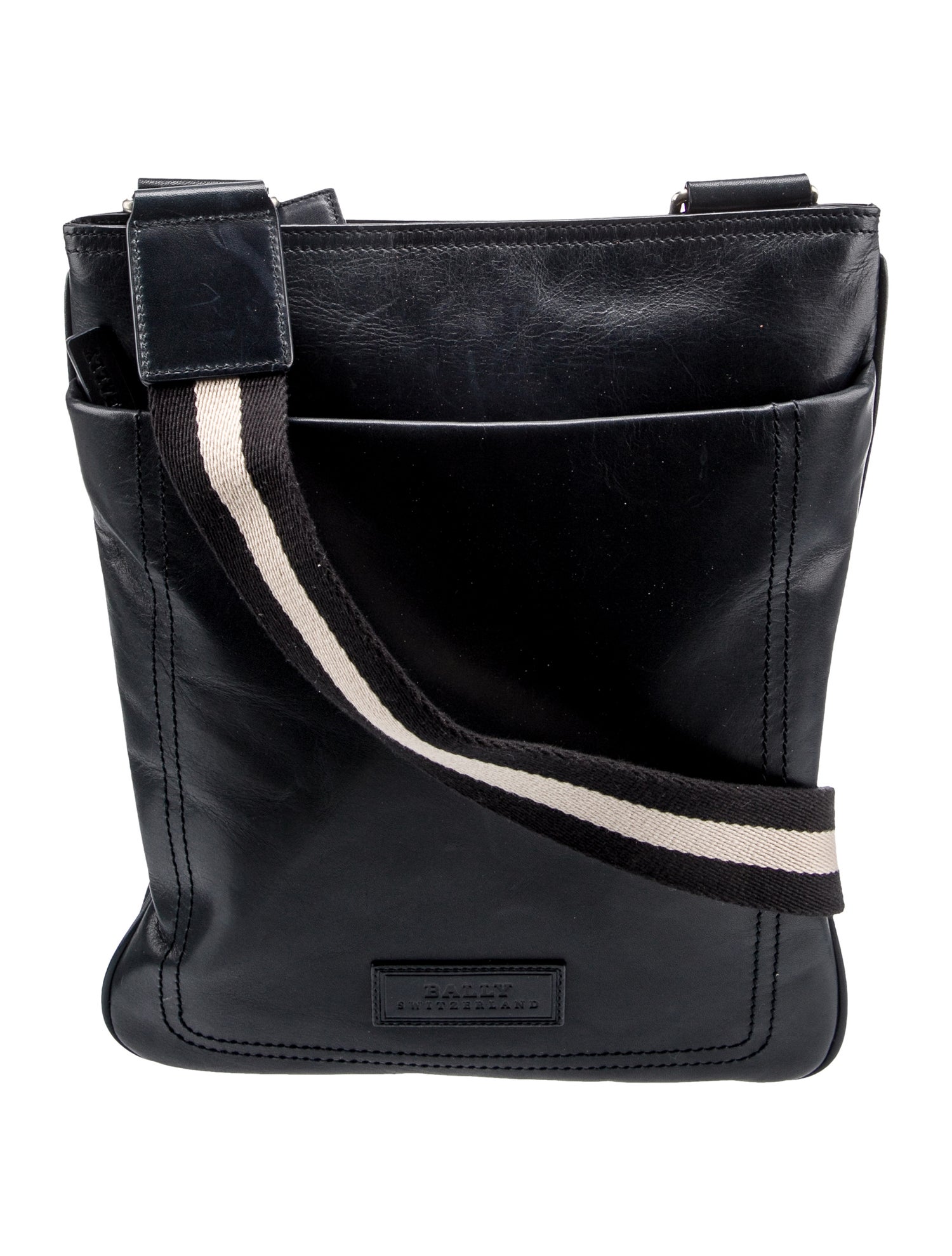 Bally Leather Crossbody Bag Blue Crossbody Bags, Handbags WB261327