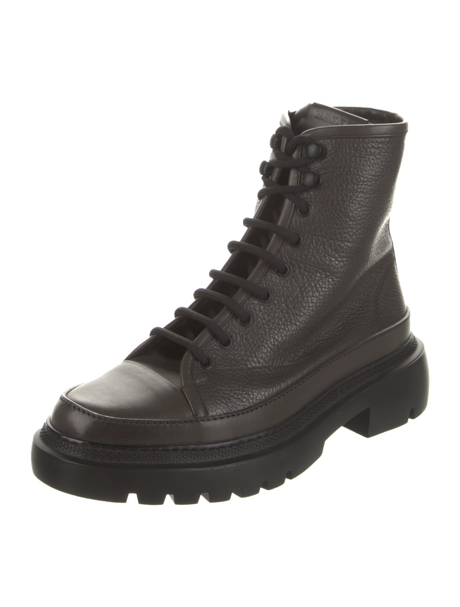 Bally Leather Combat Boots