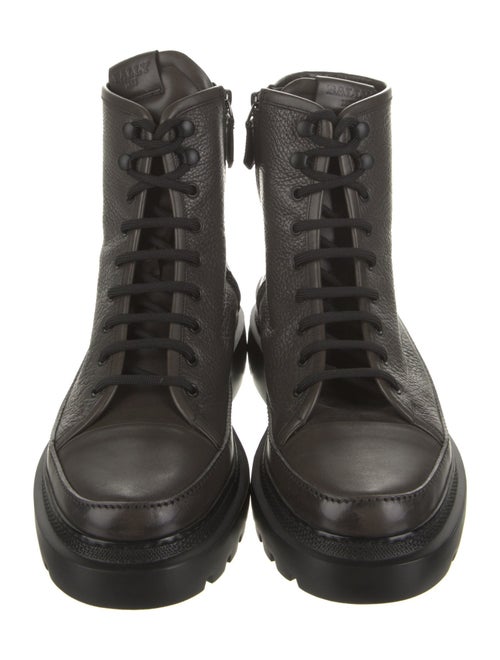 Bally Leather Combat Boots