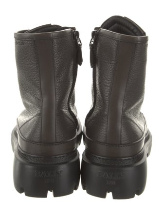 Bally Leather Combat Boots