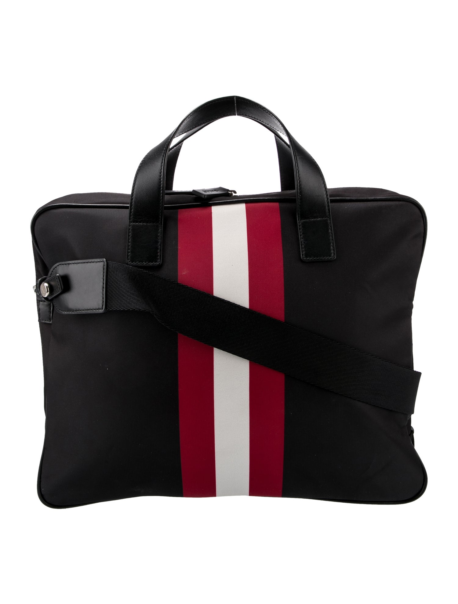 Ermenegildo Zegna Textured Leather Messenger Bag Black Messenger Bags