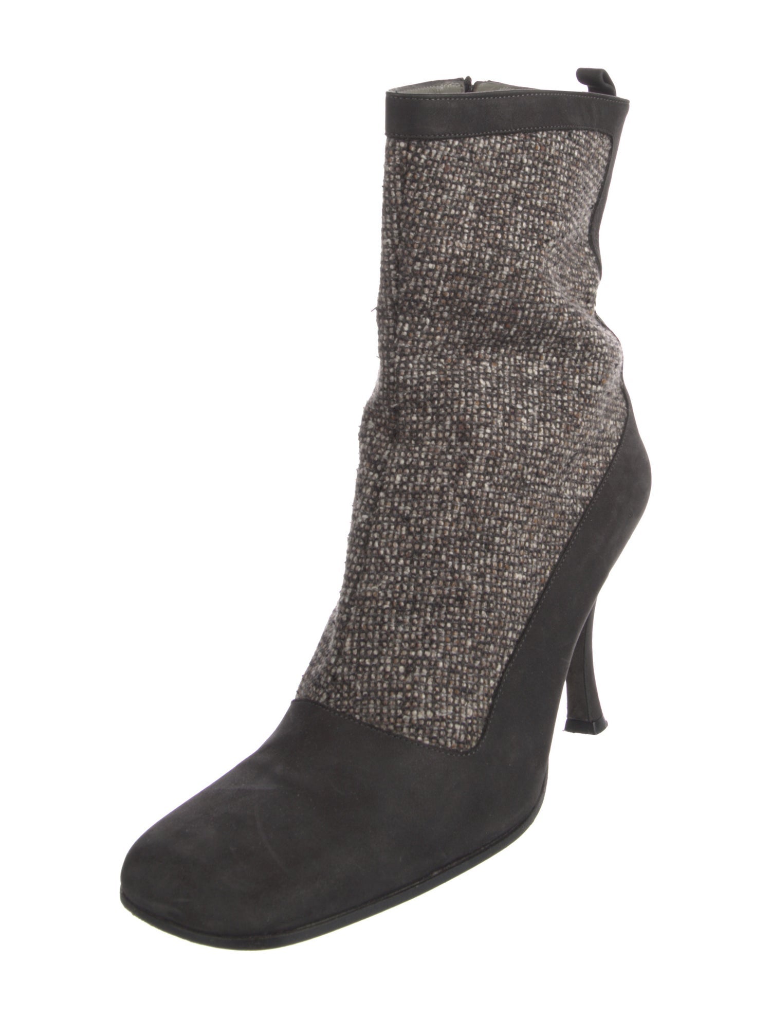 Bally Tweed Pattern Boots