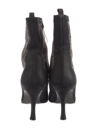 Bally Tweed Pattern Boots