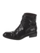 Bally Patent Leather Combat Boots