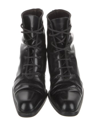 Bally Patent Leather Combat Boots
