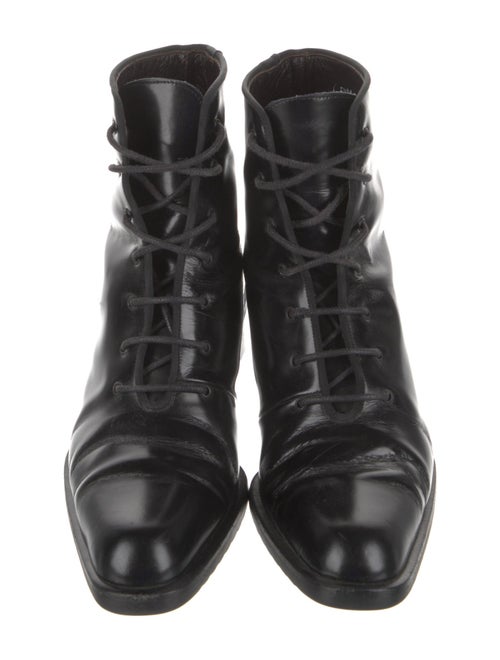 Bally Patent Leather Combat Boots