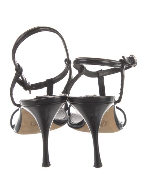 Bally Patent Leather T-Strap Sandals