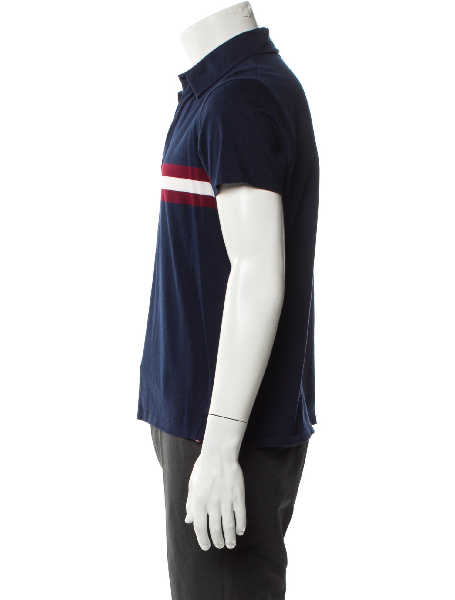 Bally Striped Collar Polo Shirt