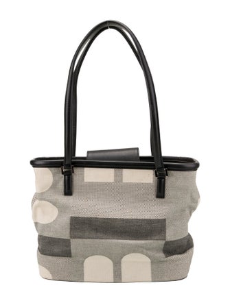 Bally Canvas Top Handle Bag