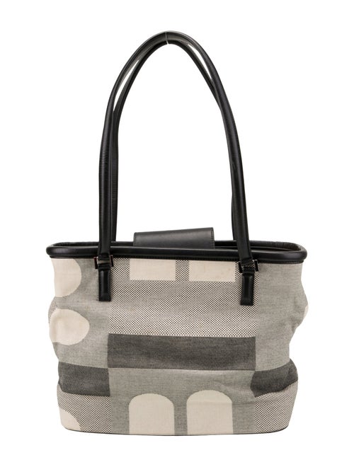 Bally Canvas Top Handle Bag