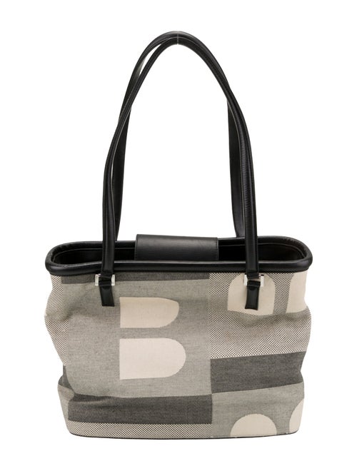 Bally Canvas Top Handle Bag