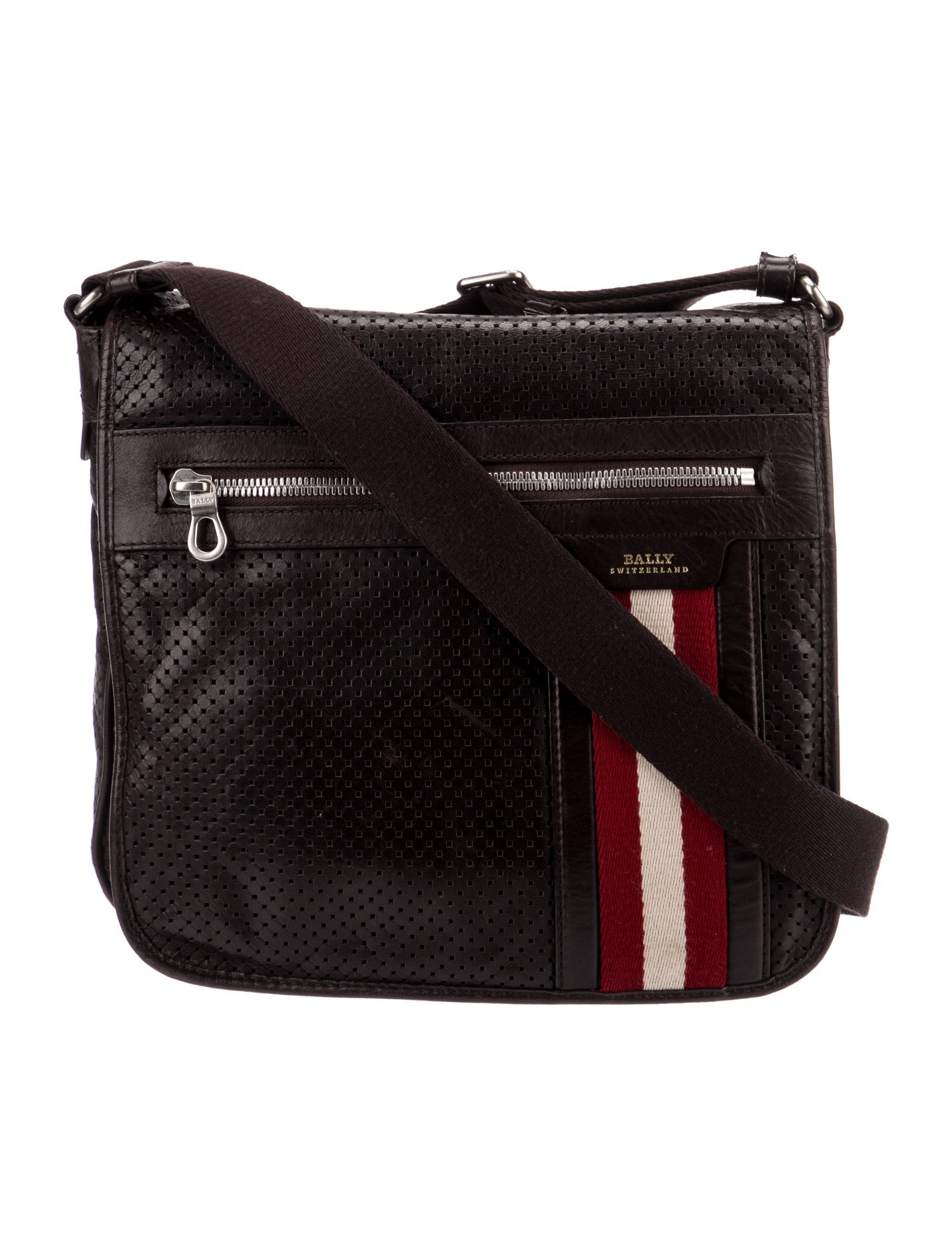 Bally Leather Messenger Bag