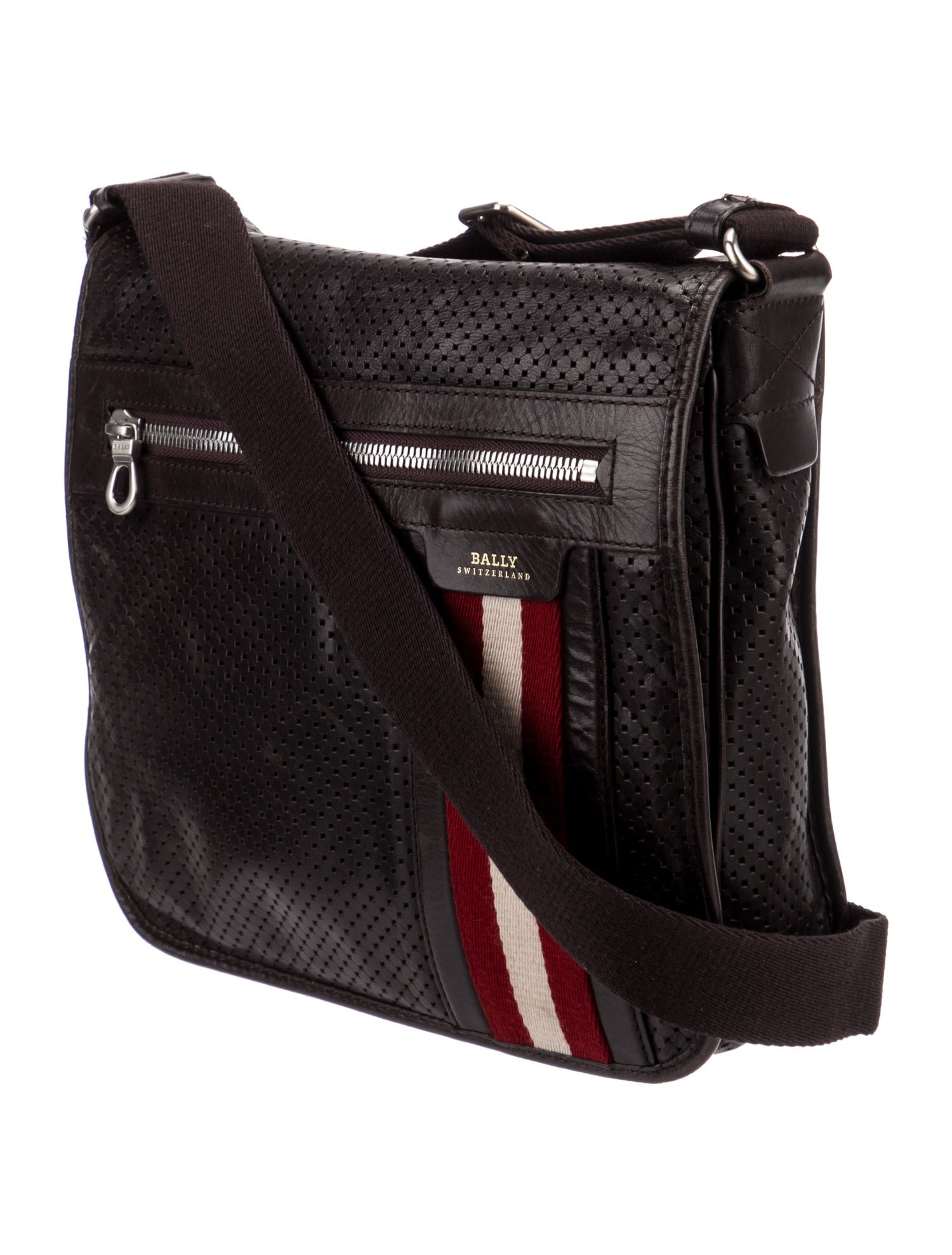 Bally Leather Messenger Bag