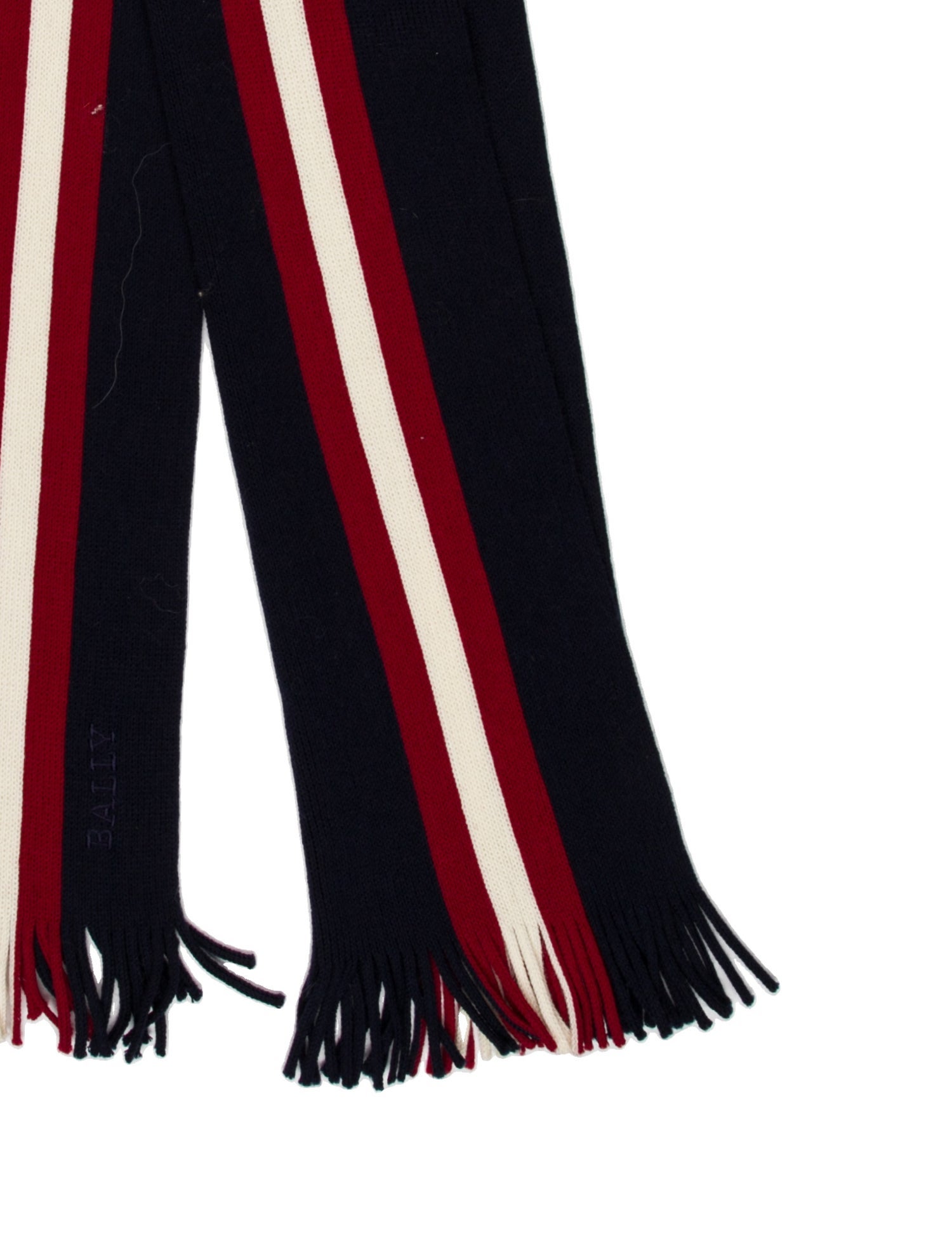Bally Virgin Wool Striped Scarf