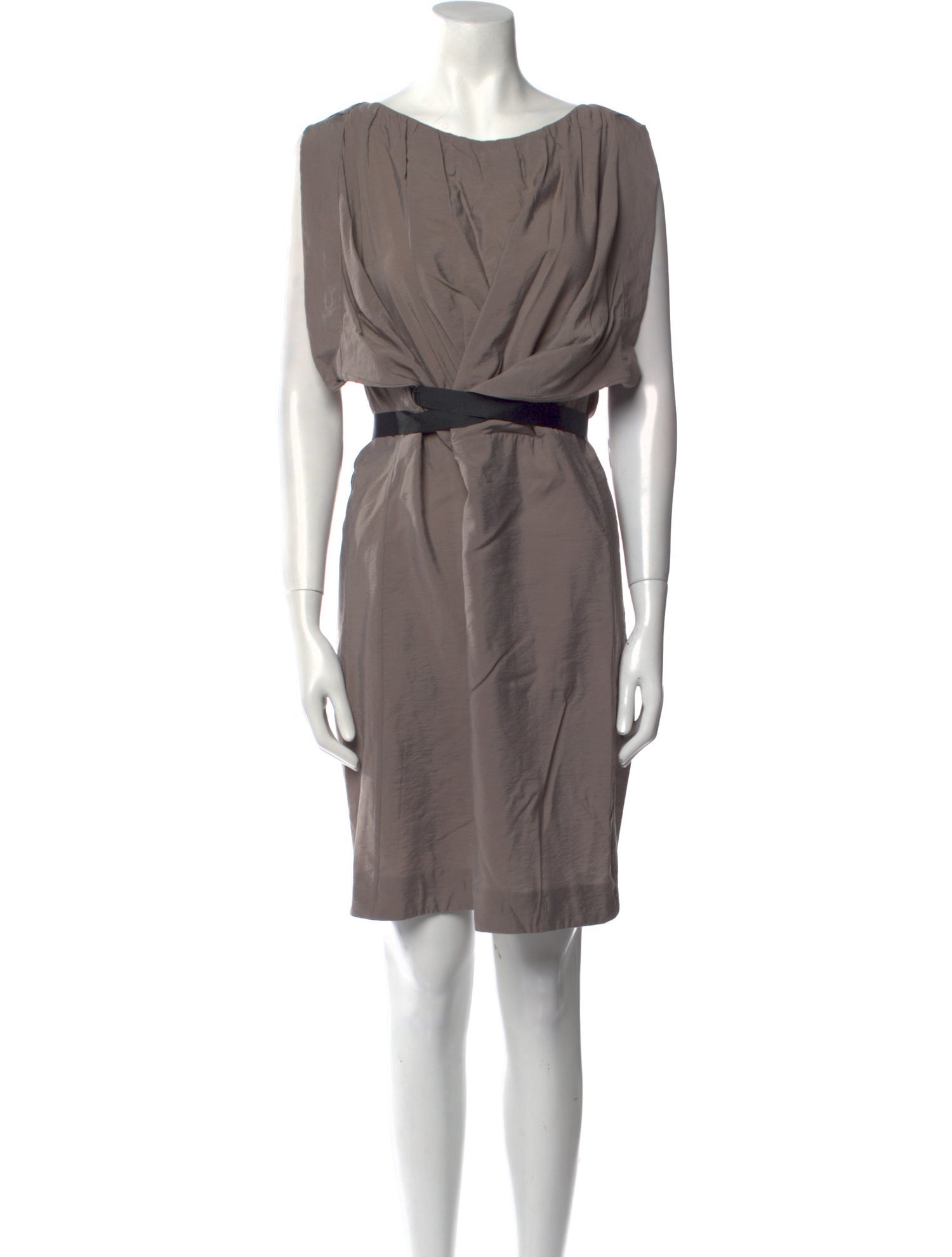 Bally Bateau Neckline Mini Dress