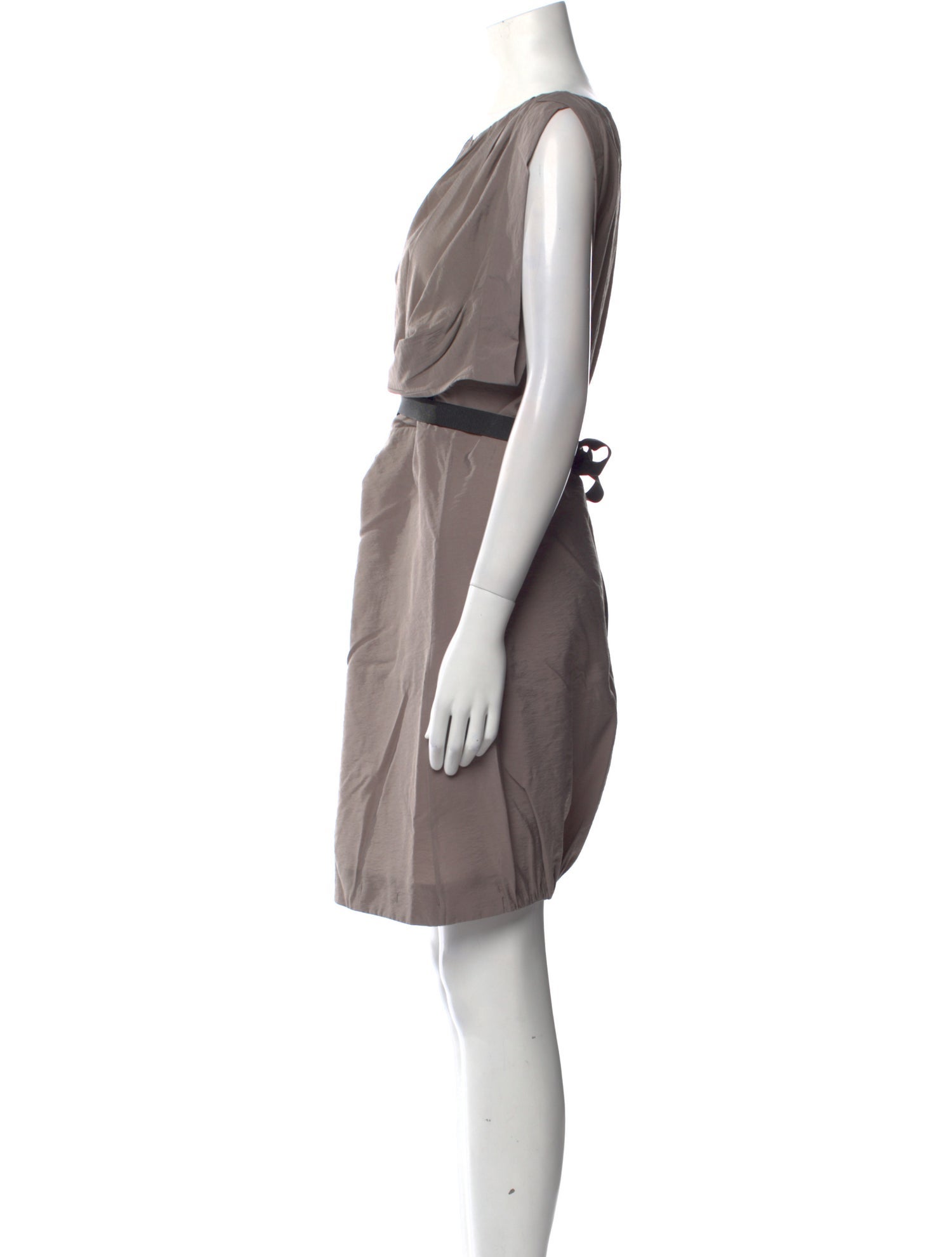 Bally Bateau Neckline Mini Dress