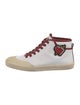 Bally Canvas Embroidered Accent Sneakers