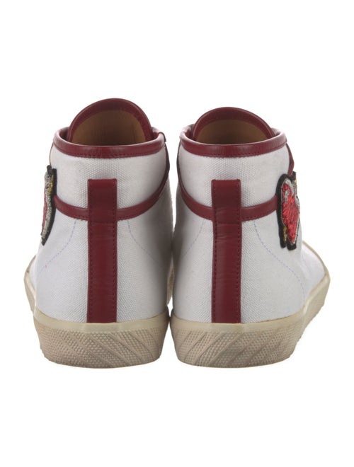 Bally Canvas Embroidered Accent Sneakers