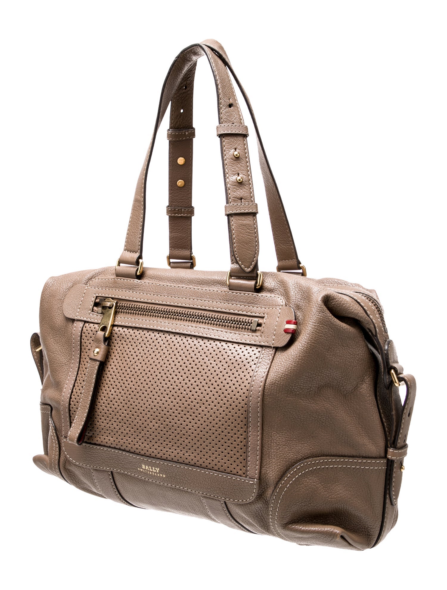 Bally Leather Top Handle Bag