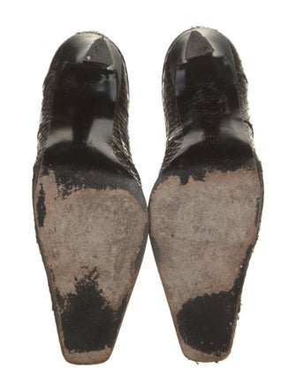 Bally Python Animal Print Boots