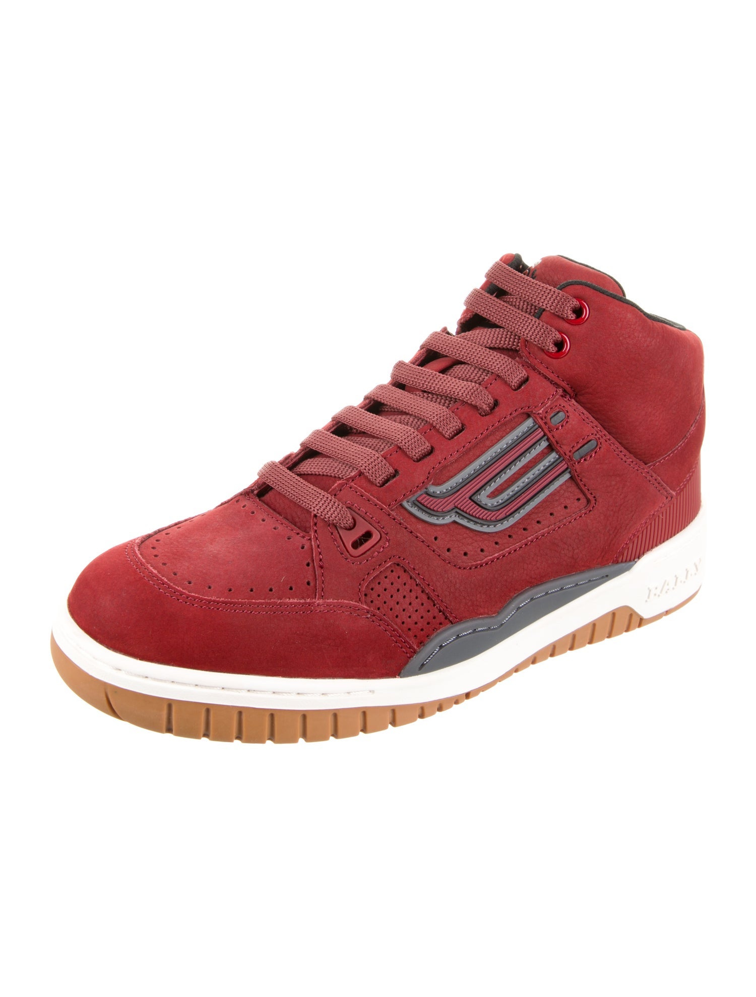 Bally Leather Graphic Print Sneakers