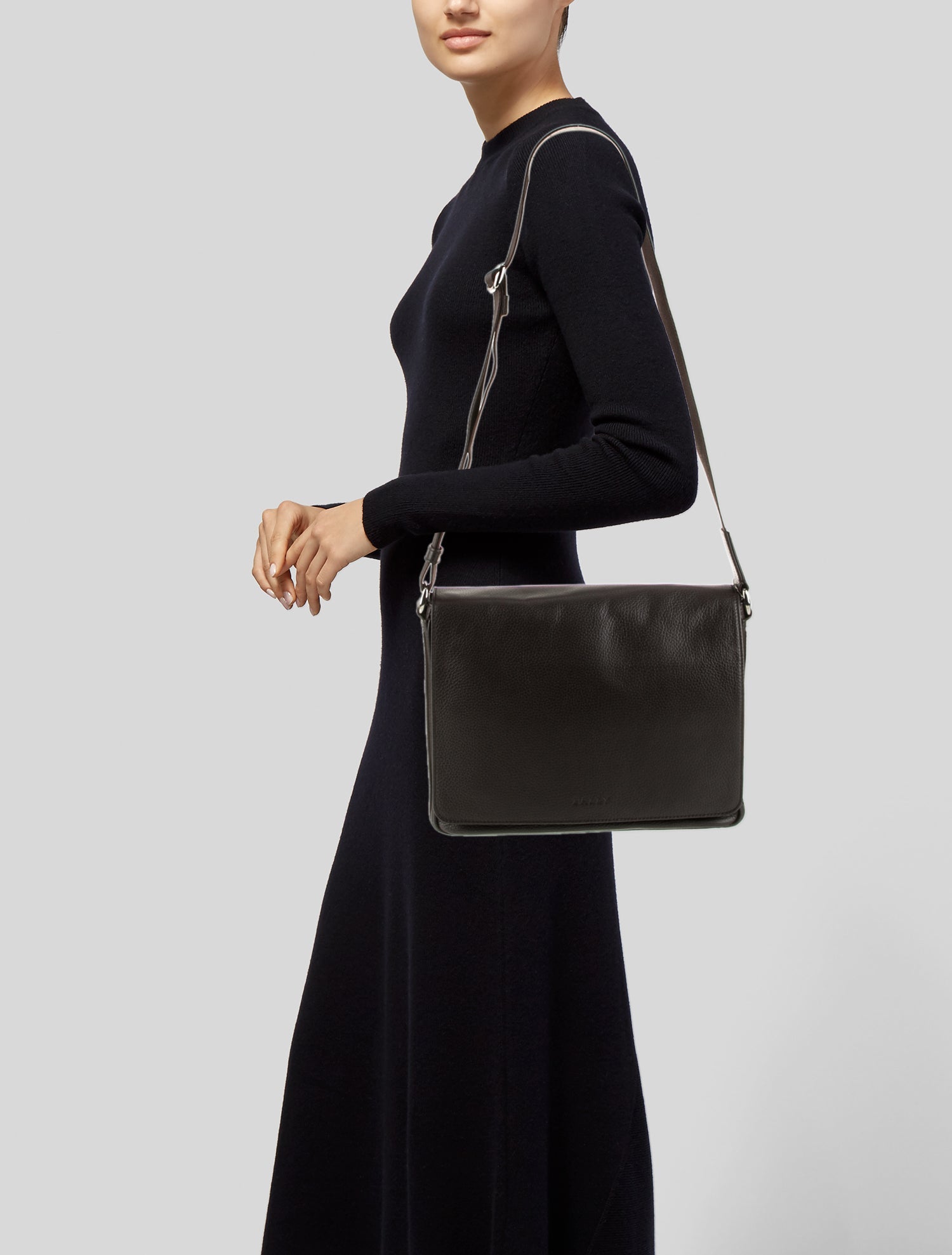 Bally Leather Messenger Bag