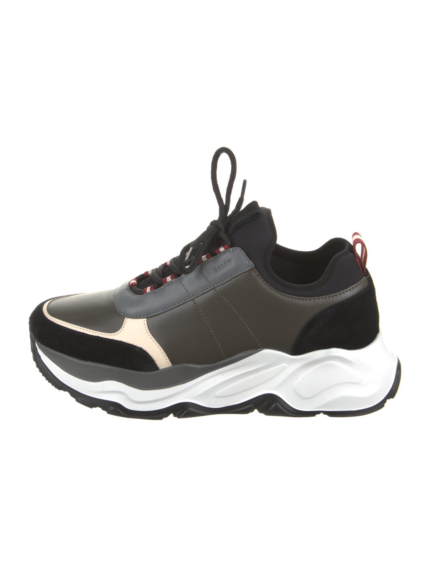 Bally Leather Printed Chunky Sneakers